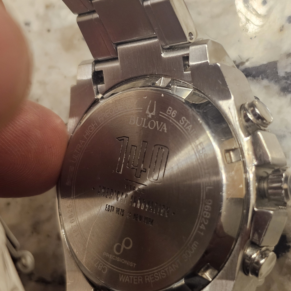 Bulova Silver Chronograph Watch - Picture 6 of 6